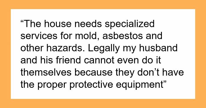 Guy Secretly Buys A Fixer-Upper Full Of Hazards, Wife Opens The Door To Mold And Financial Nightmare