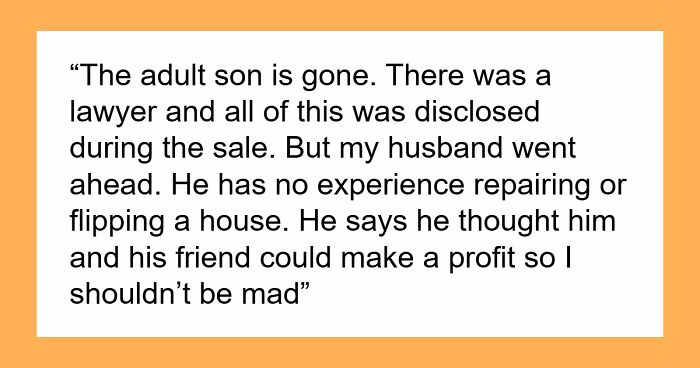 Guy Secretly Buys A Fixer-Upper Full Of Hazards, Wife Opens The Door To Mold And Financial Nightmare