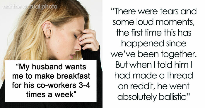 Husband Blows Up At Wife When She Confronts Him About Having To Cook Breakfast For His Colleagues