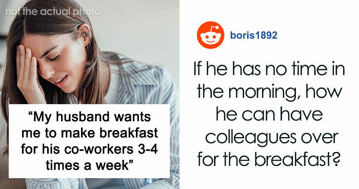 Husband Blows Up At Wife When She Confronts Him About Having To Cook Breakfast For His Colleagues