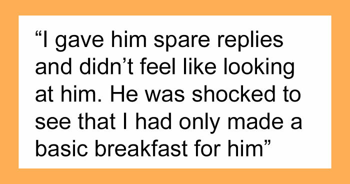 Husband Blows Up At Wife When She Confronts Him About Having To Cook Breakfast For His Colleagues