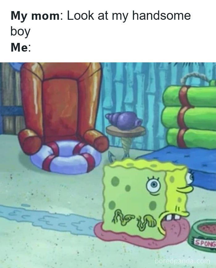 Confusing and unhinged SpongeBob image with distorted features showing things only get weirder the longer you look.