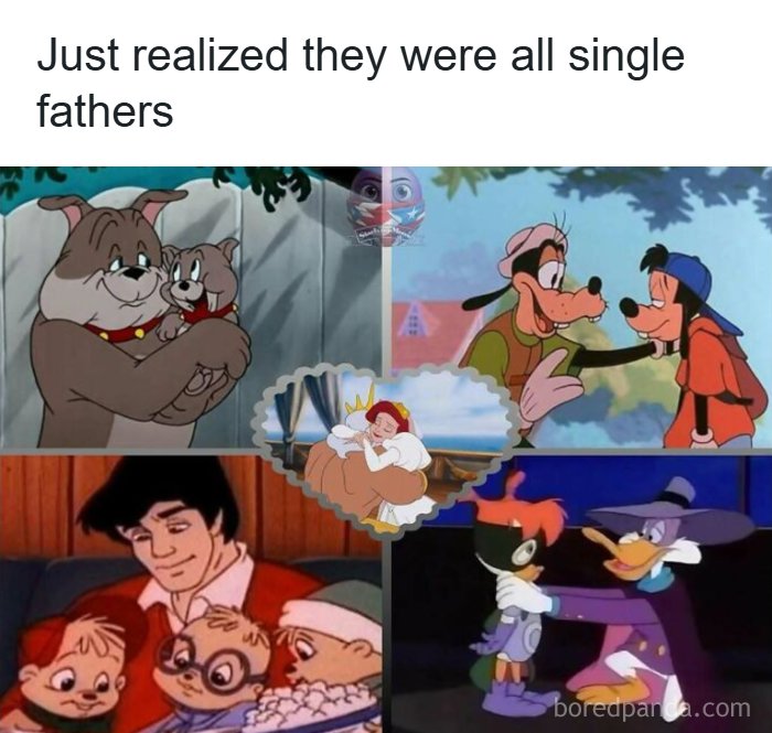 90s memes featuring iconic single father cartoon characters, evoking nostalgia from popular ’90s animated shows.
