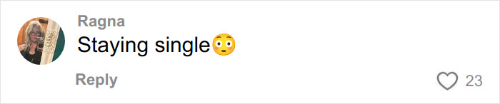 Comment saying Staying single with an astonished emoji, expressing feelings related to a devastated bride-to-be exposed fianc&eacute; crimes.