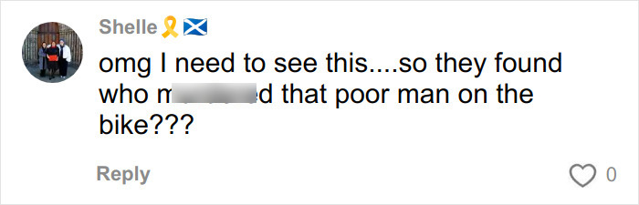 Comment expressing shock and curiosity about discovering the fianc&eacute;'s horrific crimes before the wedding.