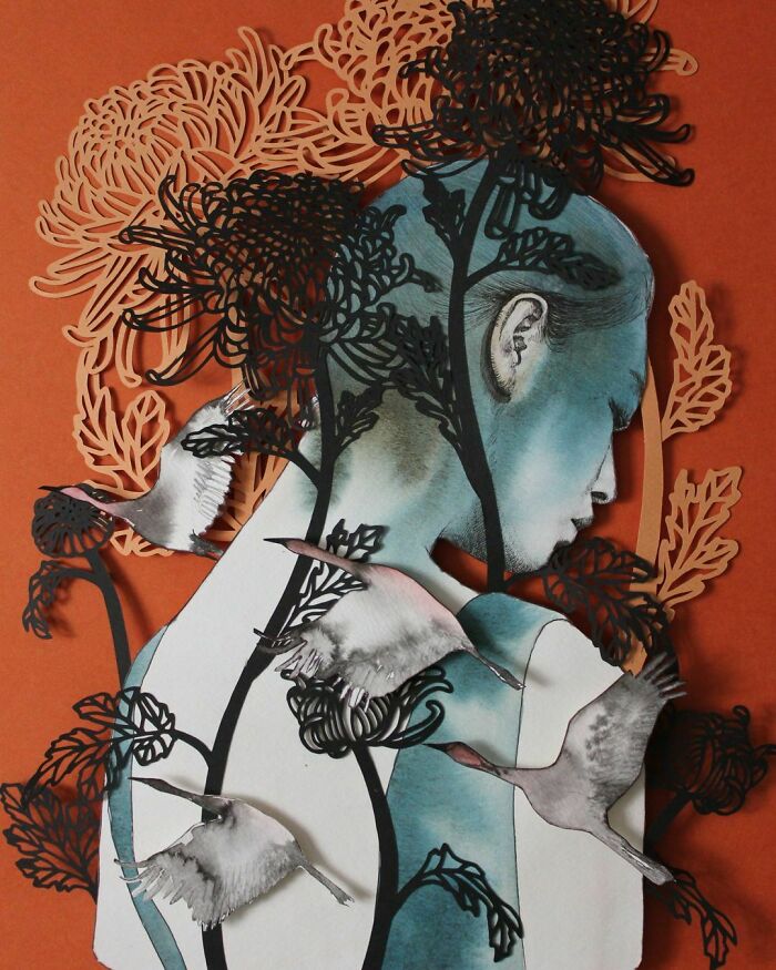 Paper Art Cut Collages Christine Kim