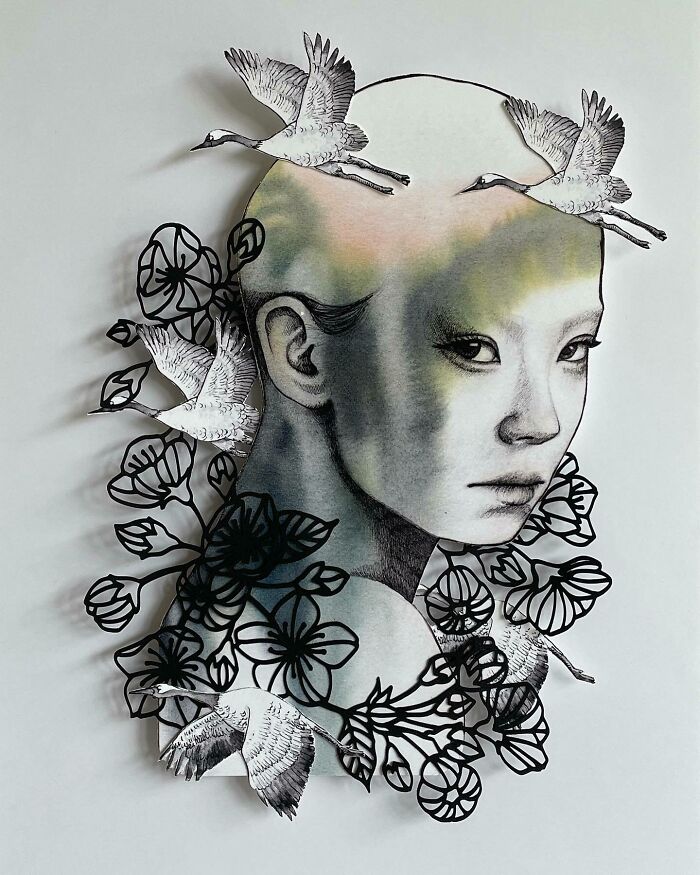 Paper Art Cut Collages Christine Kim