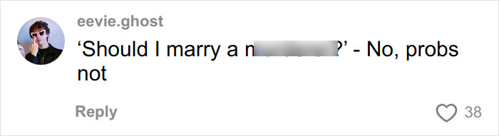 Comment on social media about a devastated bride-to-be exposing her fianc&eacute;'s horrific crimes before their wedding.