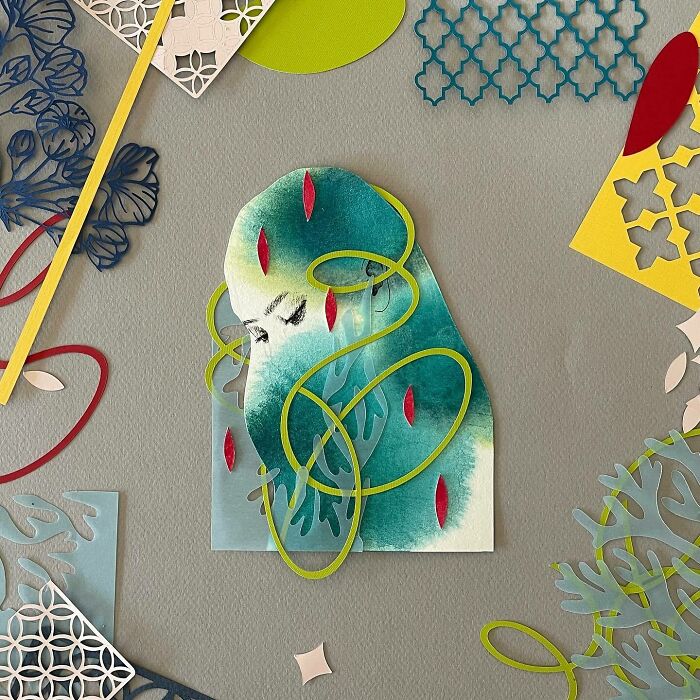 Paper Art Cut Collages Christine Kim