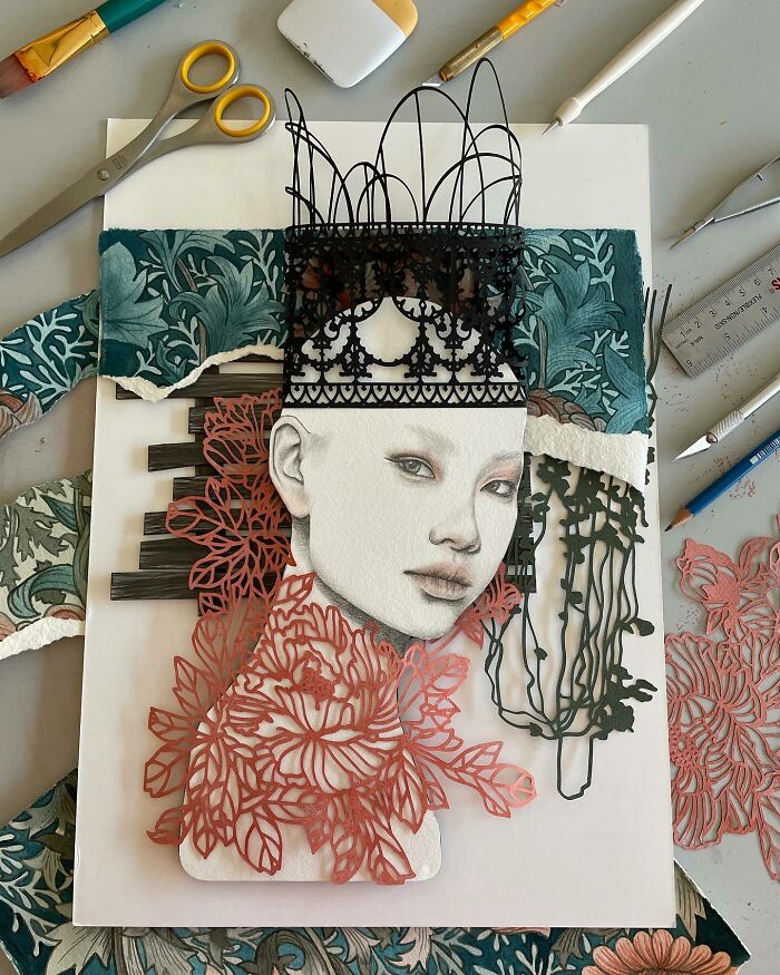 Paper Art Cut Collages Christine Kim