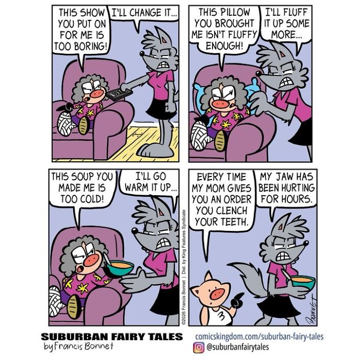 This Cartoonist Creates Hilarious Comics About Pigs And Wolves, And Each One Ends With The Perfect Twist-Interview