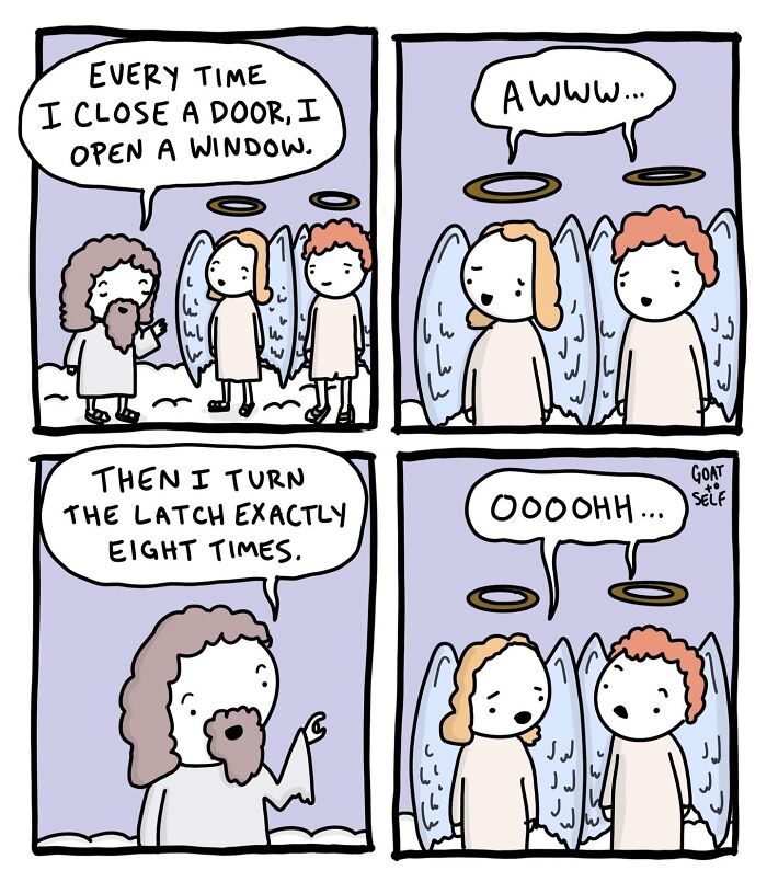 30 Absurd And Brilliant “Goat To Self” Comics By Cameron Spires That Take Humor To Unexpected Extremes (New Pics)