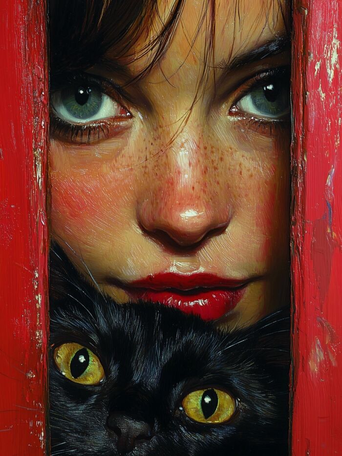 Mystical Bonds: Psychedelic Portraits Where Humans And Cats Become One (37 Pics)-Interview