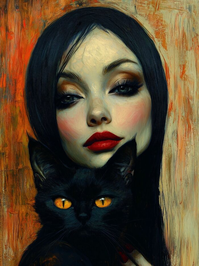 Mystical Bonds: Psychedelic Portraits Where Humans And Cats Become One (37 Pics)-Interview