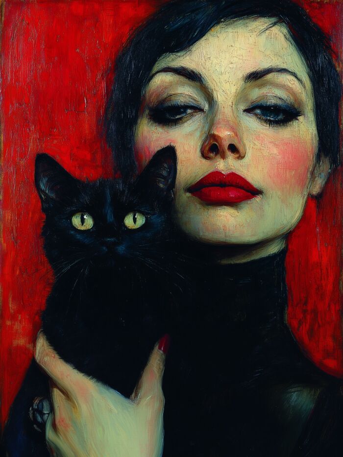 Mystical Bonds: Psychedelic Portraits Where Humans And Cats Become One (37 Pics)-Interview