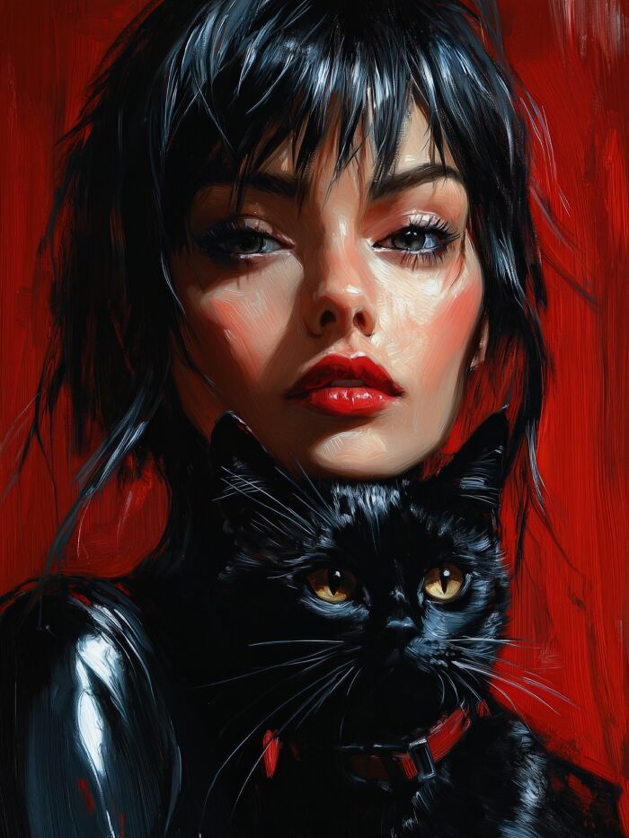 Mystical Bonds: Psychedelic Portraits Where Humans And Cats Become One (37 Pics)-Interview