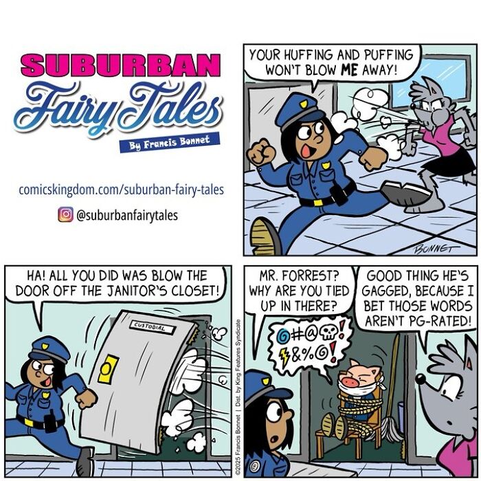 This Cartoonist Creates Hilarious Comics About Pigs And Wolves, And Each One Ends With The Perfect Twist-Interview