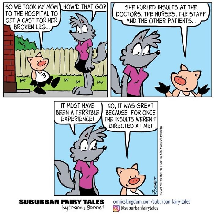 This Cartoonist Creates Hilarious Comics About Pigs And Wolves, And Each One Ends With The Perfect Twist-Interview