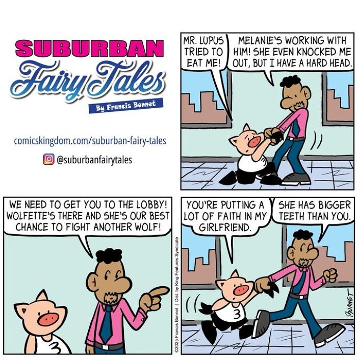 This Cartoonist Creates Hilarious Comics About Pigs And Wolves, And Each One Ends With The Perfect Twist-Interview