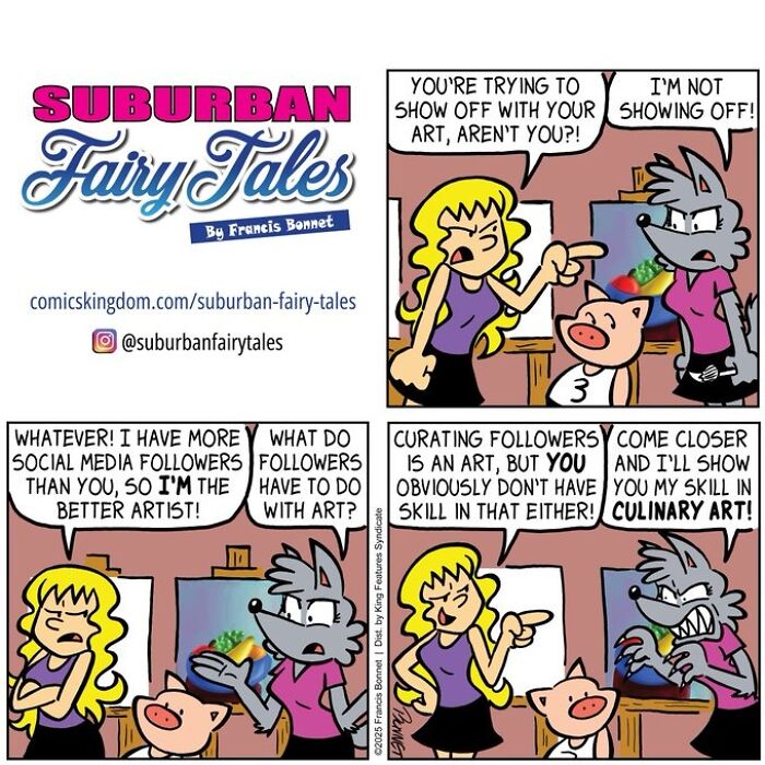 This Cartoonist Creates Hilarious Comics About Pigs And Wolves, And Each One Ends With The Perfect Twist-Interview