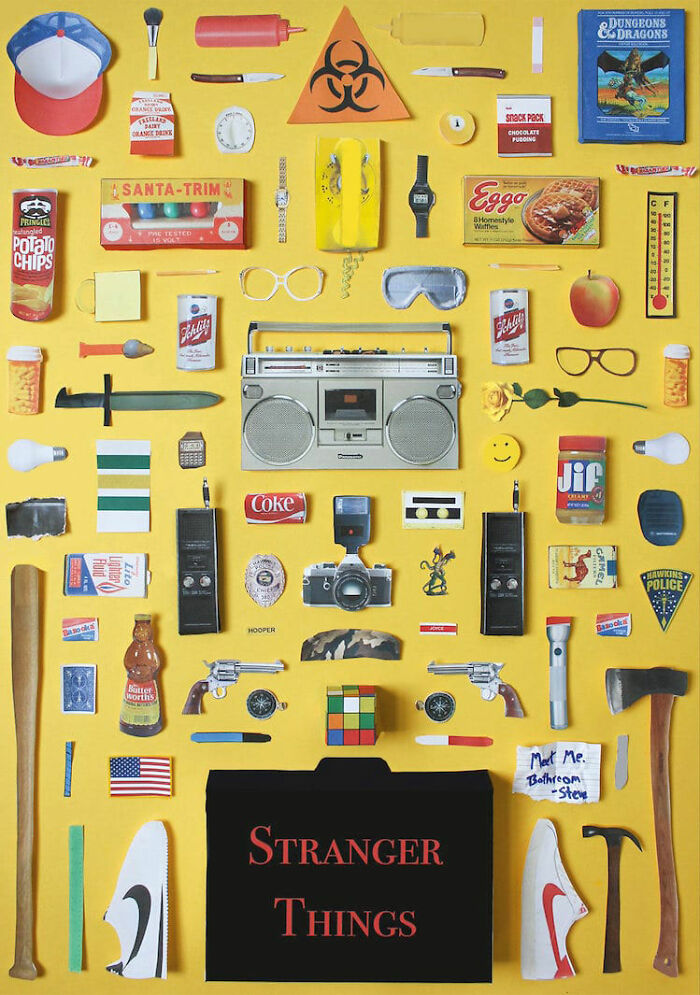 This Artist’s Posters Boil Down 23 Famous Movies And TV Shows To Their Most Iconic Props