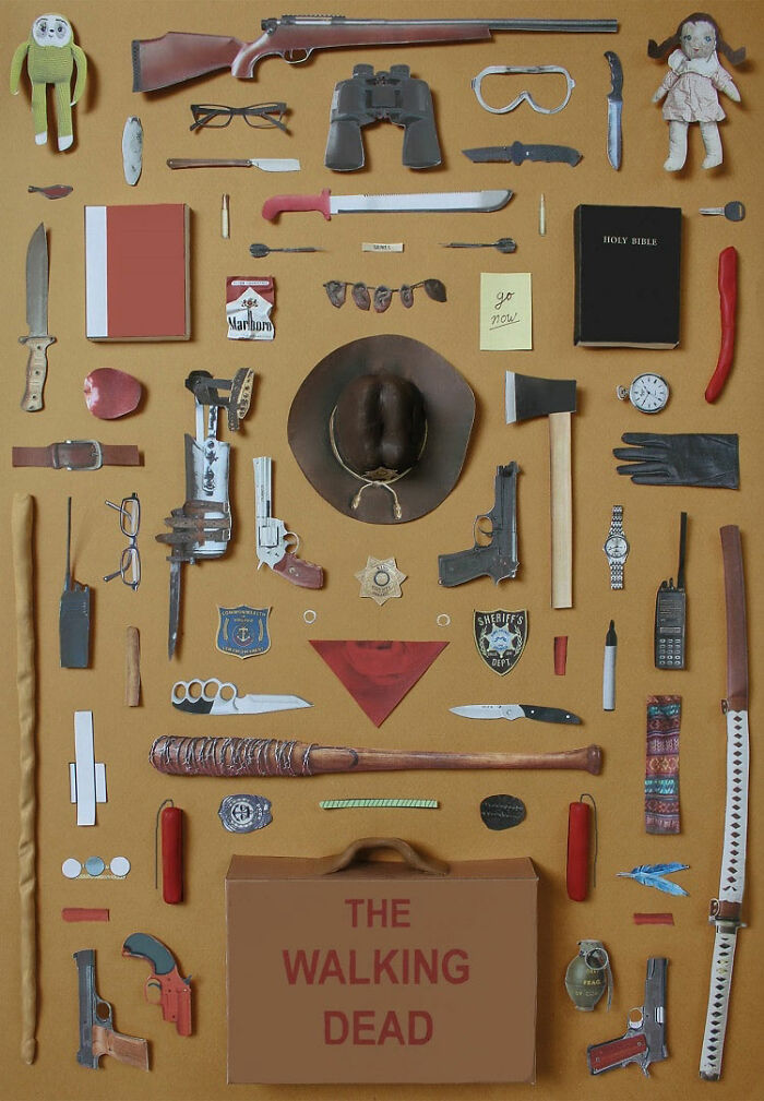 This Artist’s Posters Boil Down 23 Famous Movies And TV Shows To Their Most Iconic Props