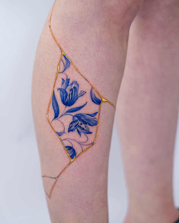 Tattoos Inspired Japanese Kintsugi Tatuaggidiporcellana