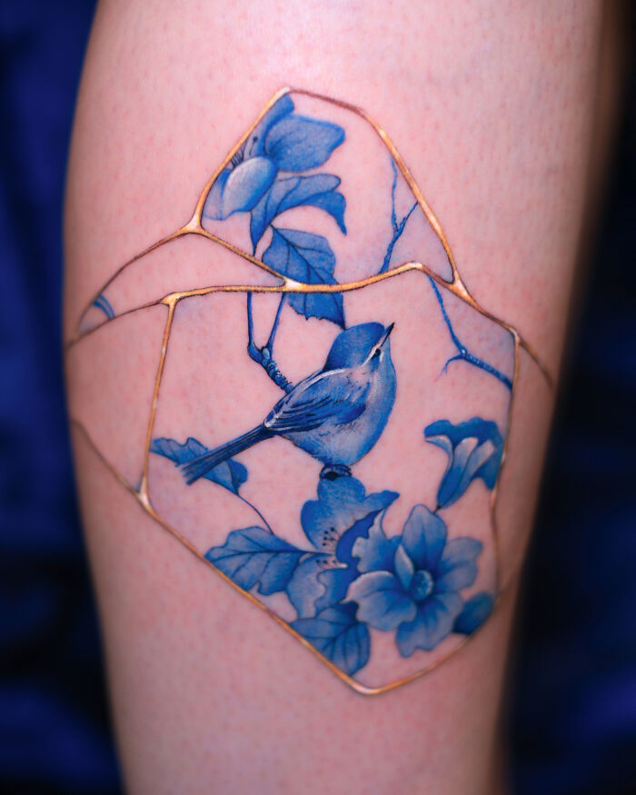 Tattoos Inspired Japanese Kintsugi Tatuaggidiporcellana
