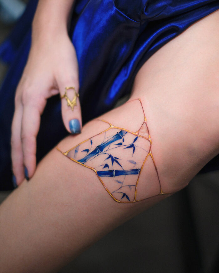 Tattoos Inspired Japanese Kintsugi Tatuaggidiporcellana