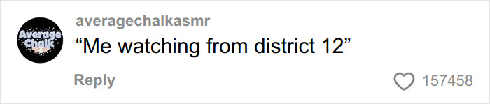 Comente na postagem na mídia social lendo Eu assistindo do distrito 12, reagindo à reação distópica da turnê da casa Coachella de Kylie Jenner.