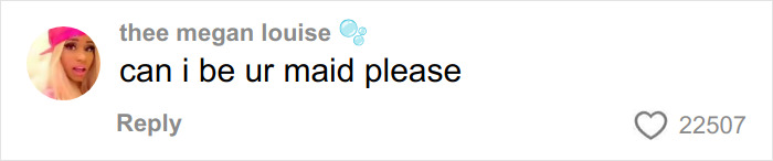 Captura de tela de um comentário na mídia social com o usuário pedindo para ser empregada doméstica, relacionado à reação distópica da turnê da casa Coachella de Kylie Jenner.
