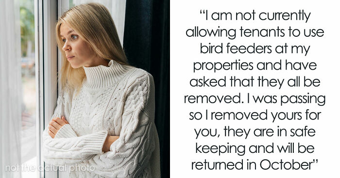 Tenant Discovers Landlady Raided Her Garden And Took Her Bird Feeders, Calls The Police On Her