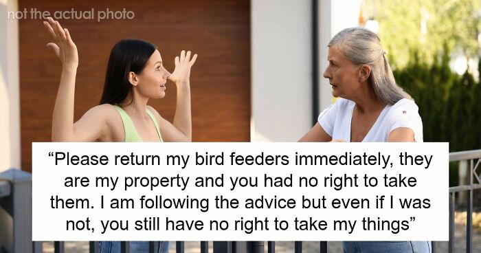 Tenant Discovers Landlady Raided Her Garden And Took Her Bird Feeders, Calls The Police On Her
