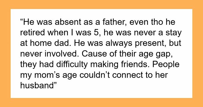 Woman Regrets Marrying A Man 22 Years Older, Daughter Opens Up About How The Age Gap Affected Fam