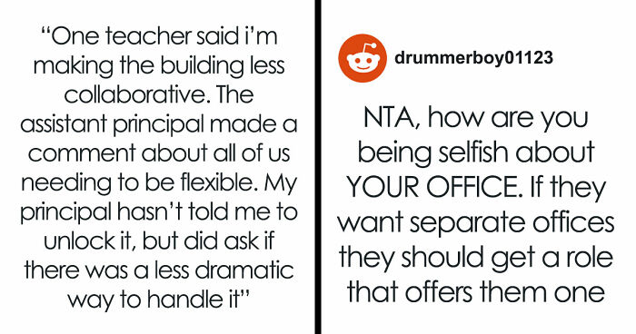 Staff Offended When Counselor Locks Their Private Office, Mad As Nobody Can Secretly Use It Anymore