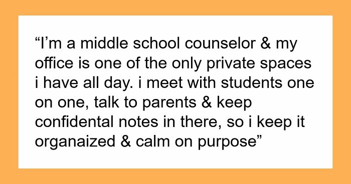 Staff Offended When Counselor Locks Their Private Office, Mad As Nobody Can Secretly Use It Anymore