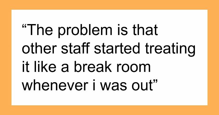 Staff Offended When Counselor Locks Their Private Office, Mad As Nobody Can Secretly Use It Anymore