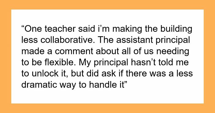 Staff Offended When Counselor Locks Their Private Office, Mad As Nobody Can Secretly Use It Anymore
