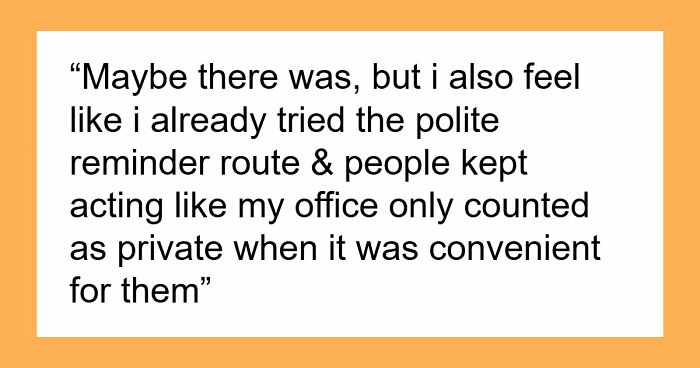 Staff Offended When Counselor Locks Their Private Office, Mad As Nobody Can Secretly Use It Anymore