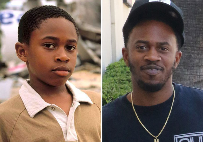 Side-by-side images showing the aging of a Lost cast member over 20 years since the show's premiere.