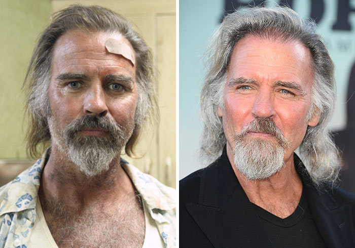 Actor from Lost with vampire-style beard and long hair, showing how the cast has aged over 20 years since the show premiered.