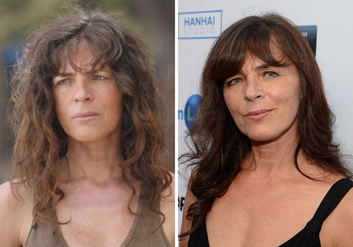 Actress from Lost shown in two images, depicting how the cast aged since the show premiered over 20 years ago.