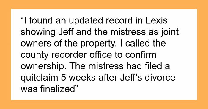 Guy Dumps Wife And Tries To Hide His Affair, Law Student Destroys His Entire Life