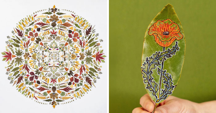 This Artist Embroiders Leaves And Plants, Turning Them Into Mesmerizing Botanical Sculptures (30 Pics)
