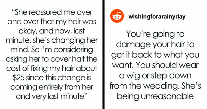 Mom-Of-Bride Tries To Take Over Wedding, Starts With Sneakily Demanding Man With Blue Hair Dye It