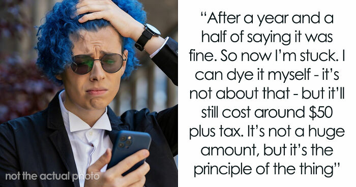 Mom-Of-Bride Tries To Take Over Wedding, Starts With Sneakily Demanding Man With Blue Hair Dye It