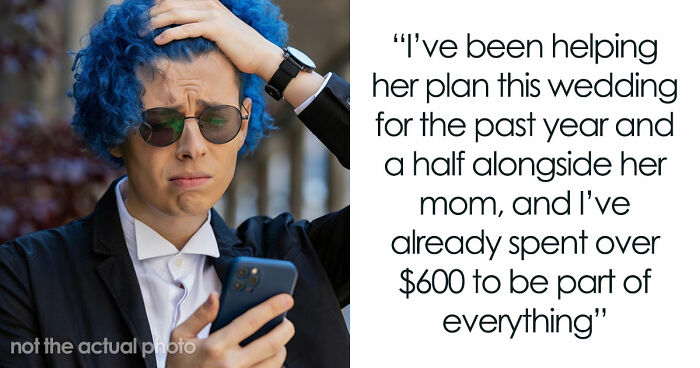 Mom-Of-Bride Tries To Take Over Wedding, Starts With Sneakily Demanding Man With Blue Hair Dye It