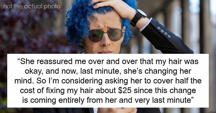 Mom-Of-Bride Tries To Take Over Wedding, Starts With Sneakily Demanding Man With Blue Hair Dye It