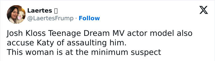 Antes de Ruby Rose, a modelo de 'Teenage Dream' de Katy Perry fez uma alegação bombástica de má conduta