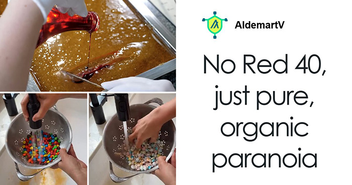 Mom’s Hack For Removing Red 40 From M&Ms Hilariously Roasted After Viewers Spot Daughter’s Reaction